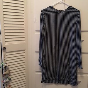 Equipment striped silk dress